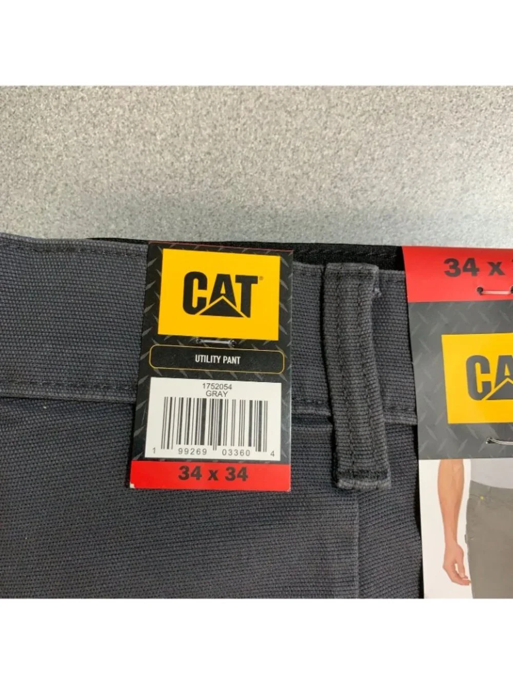 NWT Cat Utility CAnvas Pants Men's 34x34 Dark Gray Workwear